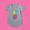 Cricut® Gray Women's Fitted V-Neck T-Shirt Blank